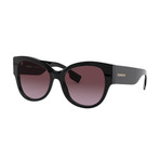 Women's Asian Fit Logo Butterfly Sunglasses // Black I