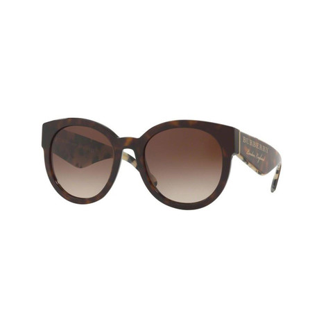 Women's Oversized Round Sunglasses // Havana Brown