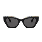 Women's Logo Vintage Check Butterfly Sunglasses // Black