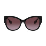 Women's Asian Fit Logo Butterfly Sunglasses // Black I