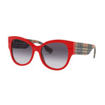 Women's Vintage Check Asian Fit Butterfly Sunglasses // Red