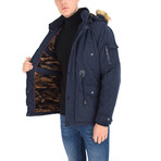 Foster Coat // Navy Blue (4XL)