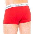 Boxers // Black + Coral + Red // Pack of 3 (M)