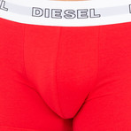 Boxers // Black + Coral + Red // Pack of 3 (M)