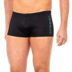 Boxer Swimsuit // Black (M)