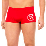 Boxer Swimsuit // Red (M)