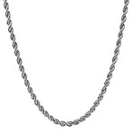 Stainless Steel Rope Chain // 6mm // Silver (20")