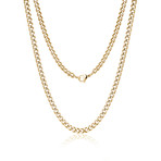 Steel Cuban Link Necklace // Gold