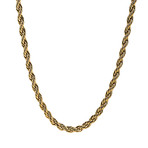 Steel Rope Chain // 8mm // Gold (24"L)