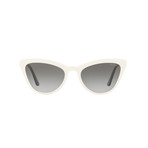 Women's Logo Cat Eye Sunglasses // Ivory + Black