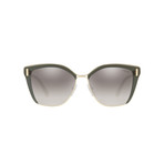 Men's Logo Square Sunglasses // Gray + Pale Gold