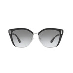 Men's Logo Square Sunglasses // Black + Silver