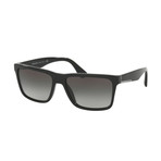 Men's Logo Square Sunglasses // Black