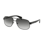 Men's Logo Pilot Sunglasses // Black