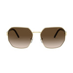 Men's Logo Rectangle Sunglasses // Pale Gold II