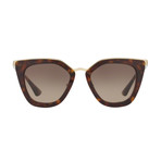 Women's Logo Cat Eye Sunglasses // Havana Brown II