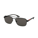 Men's Linea Rossa Logo Pillow Sunglasses // Black