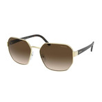 Men's Logo Rectangle Sunglasses // Pale Gold II