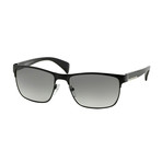 Men's Logo Rectangle Sunglasses // Black