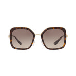 Women's Logo Oversized Square Sunglasses // Brown