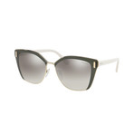 Men's Logo Square Sunglasses // Gray + Pale Gold