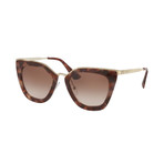 Women's Logo Cat Eye Sunglasses // Brown + Pink