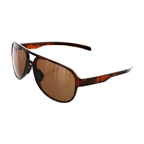 Adidas // Unisex Pilot Sunglasses // Brown Havana