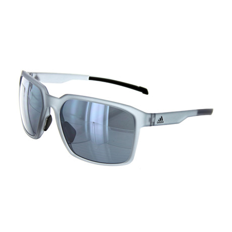 Adidas // Unisex Evolver Square Sunglasses // Transparent Gray
