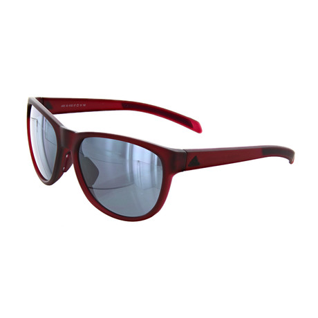 Adidas // Unisex Wild Charge Oval Sunglasses // Matte Mystery Ruby