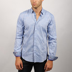 Jackson Jacquard Shirt // Blue (S)