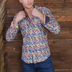 Pulisic Print Button-Up Shirt // Multicolor (S)