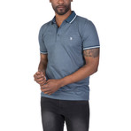 Frederick Short Sleeve Polo Shirt // Oil + White (L)