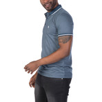 Frederick Short Sleeve Polo Shirt // Oil + White (L)