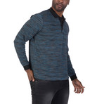 Benson Long Sleeve Polo Shirt // Oil + Black (S)