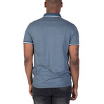 Frederick Short Sleeve Polo Shirt // Oil + White (L)