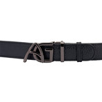 Andre Giroud // Exotic Alligator Belt // Black (Black Buckle)