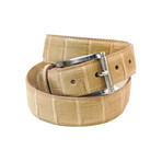 Tardini // Adjustable Alligator Belt // Beige