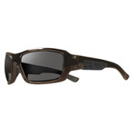 Unisex Straightshot Polarized Sunglasses // Crystal Brown, Black + Terra Lens