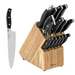 Essentials 15pc Forged Stainless Steel Cutlery Set + Block