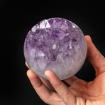 Amethyst Geode Sphere + Acrylic Stand v.3