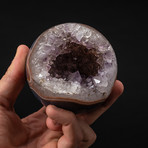 Amethyst Geode Sphere + Acrylic Stand v.1