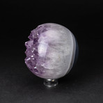 Amethyst Geode Sphere + Acrylic Stand v.3