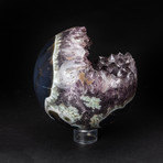 Amethyst Geode Sphere + Acrylic Stand // Large