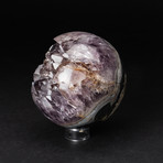 Amethyst Geode Sphere + Acrylic Stand v.2