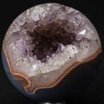 Amethyst Geode Sphere + Acrylic Stand v.1