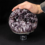 Amethyst Geode Sphere + Acrylic Stand // Large