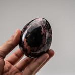 Imperial Rhodanite Egg + Acrylic Stand