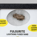 Fulgurite Lighting Fused Sand + Display Box