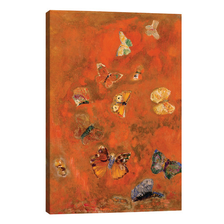 Evocation of Butterflies, c.1912 // Odilon Redon (12"W x 18"H x 0.75"D)