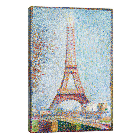 The Eiffel Tower, 1889 // Georges Seurat (12"W x 18"H x 0.75"D)